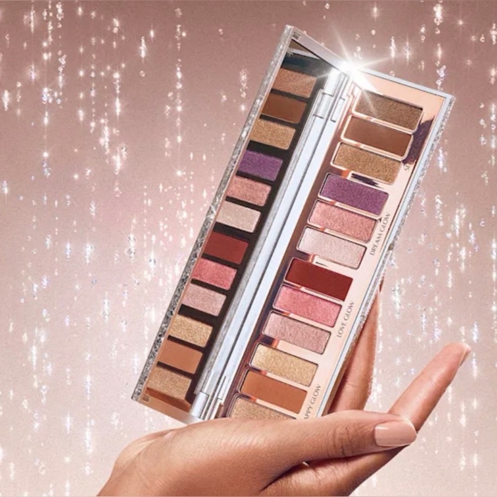 Charlotte Tilbury Bejewelled Eyeshadow Palette with Gold and Purple Hues NIB